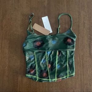 UO Hal Mesh Corset Cami
